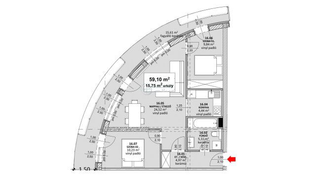 Kiadó téglalakás, albérlet, Szegeden 250 E Ft / hó, 3 szobás