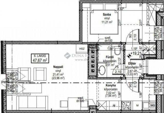 Eladó téglalakás, Budapesten, VI. kerületben 88.19 M Ft