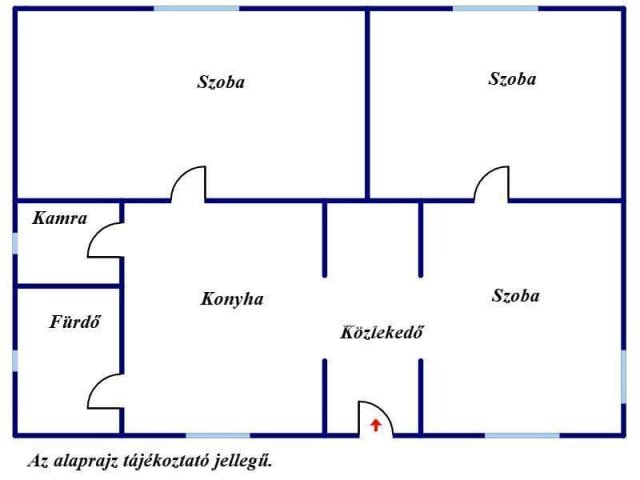 Eladó családi ház, Kaszaperen 14.5 M Ft, 3 szobás
