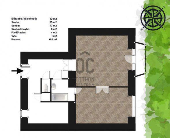 Eladó téglalakás, Budapesten, VI. kerületben 74.9 M Ft, 2 szobás