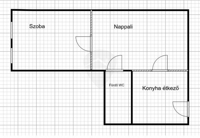 Eladó téglalakás, Budapesten, VIII. kerületben 62.5 M Ft
