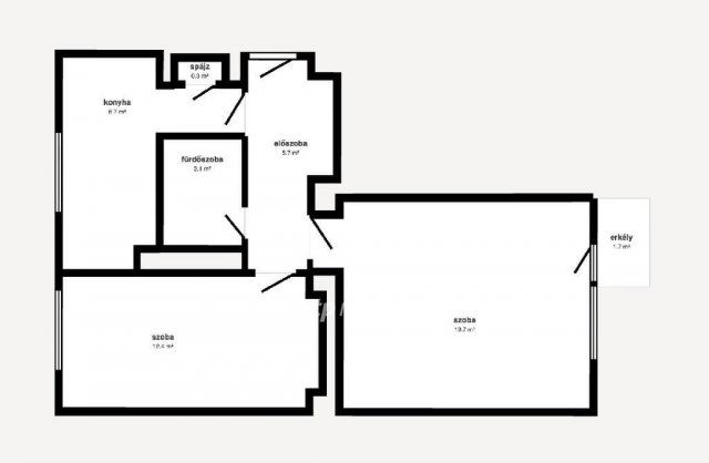 Eladó téglalakás, Rudabányán 9.5 M Ft, 1+1 szobás