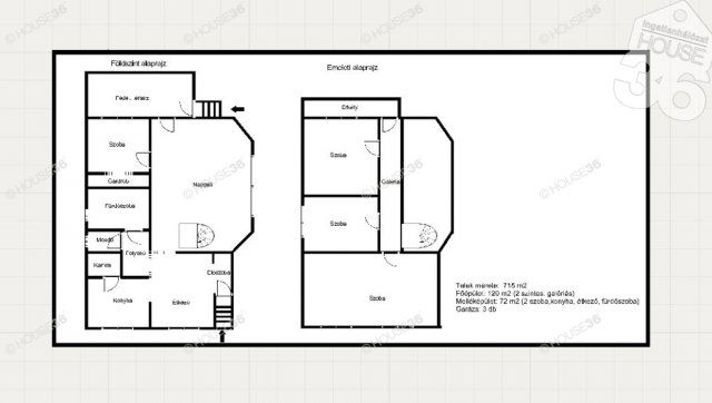 Eladó családi ház, Kecskeméten 127.9 M Ft, 7 szobás