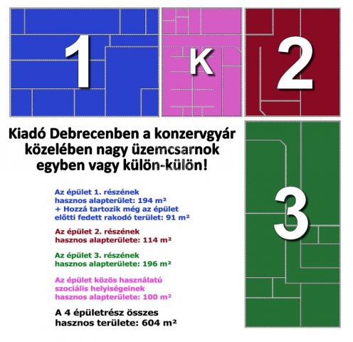 Kiadó üzlethelyiség, Debrecenben 430 E Ft / hó