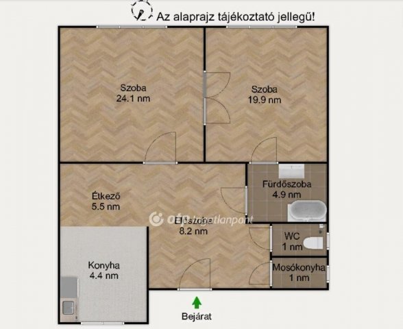 Eladó téglalakás, Budapesten, IX. kerületben 84.5 M Ft, 2 szobás