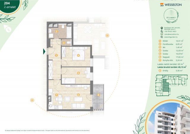 Eladó téglalakás, Budapesten, XIV. kerületben, Bosnyák utcában