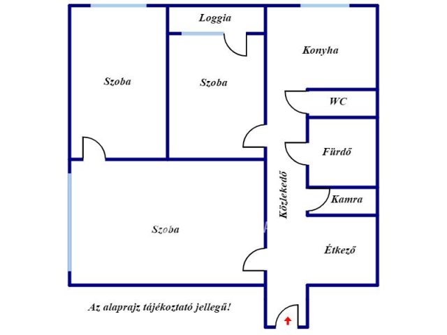 Eladó panellakás, Szegeden 56.5 M Ft, 2+1 szobás