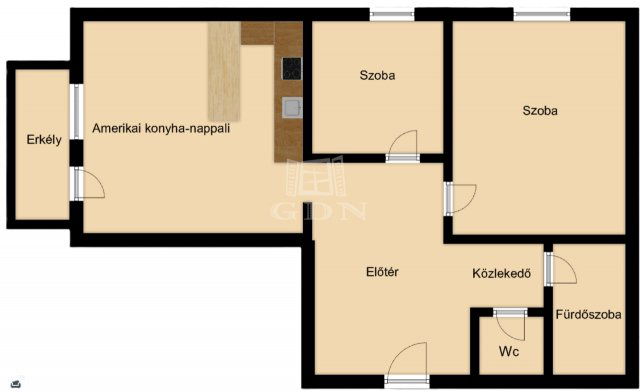 Eladó panellakás, Veszprémben 50.9 M Ft, 2+1 szobás