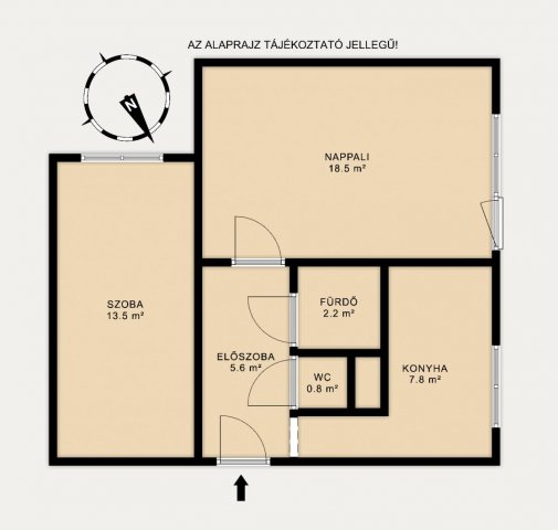Eladó panellakás, Tatabányán 34.9 M Ft, 2 szobás