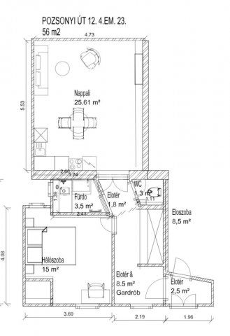 Eladó téglalakás, Budapesten, XIII. kerületben 139 M Ft