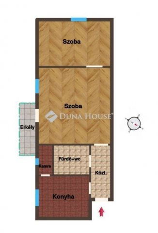 Eladó téglalakás, Székesfehérvárott 48.4 M Ft, 2 szobás