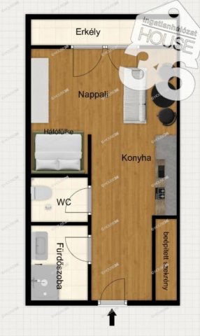 Eladó téglalakás, Kecskeméten 46.9 M Ft, 1 szobás