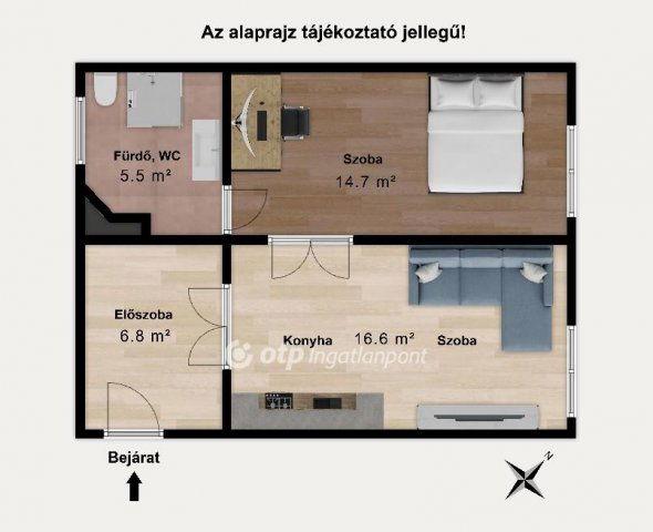 Eladó téglalakás, Budapesten, VI. kerületben 65 M Ft, 2 szobás
