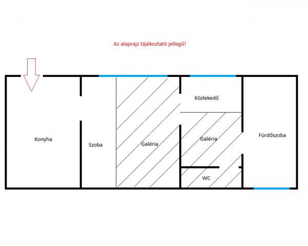 Eladó téglalakás, Budapesten, V. kerületben 68 M Ft, 1 szobás