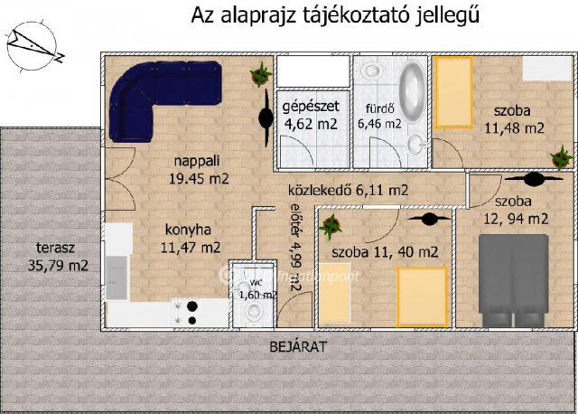 Eladó családi ház, Délegyházán 75 M Ft, 4 szobás