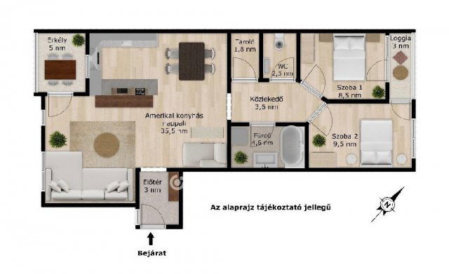 Eladó téglalakás, Budapesten, VII. kerületben 139.9 M Ft