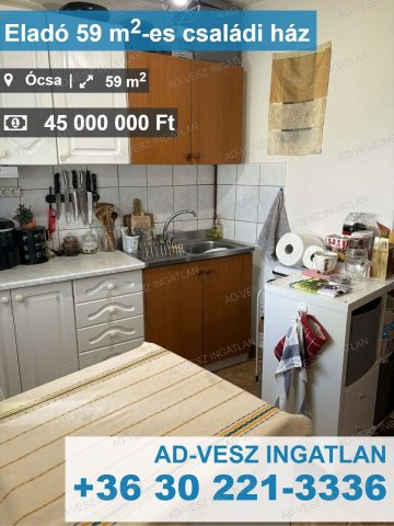 Eladó családi ház, Ócsán 45 M Ft, 3 szobás