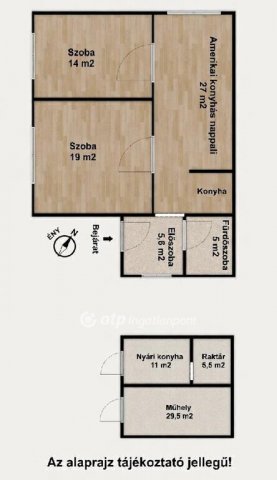 Eladó családi ház, Vámosszabadin 69.5 M Ft, 3 szobás