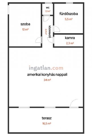 Eladó sorház, Tiszakécskén 46.9 M Ft, 1 szobás