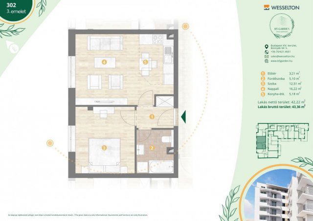 Eladó téglalakás, Budapesten, XIV. kerületben, Bosnyák utcában