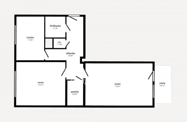 Eladó panellakás, Miskolcon 28 M Ft, 2 szobás