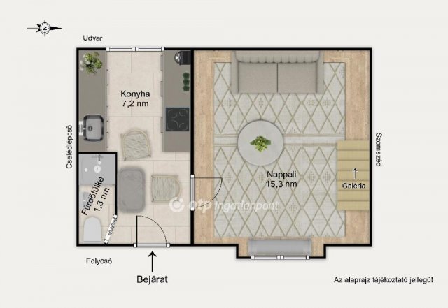 Eladó téglalakás, Budapesten, VII. kerületben 42.9 M Ft