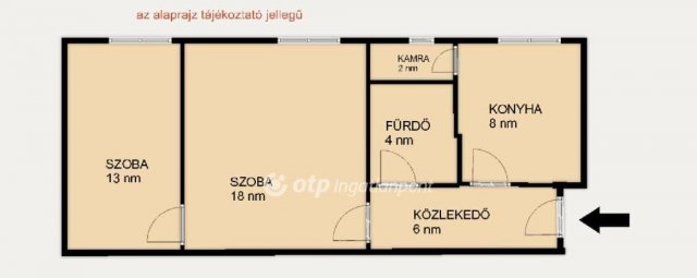 Eladó téglalakás, Miskolcon 26 M Ft, 2 szobás