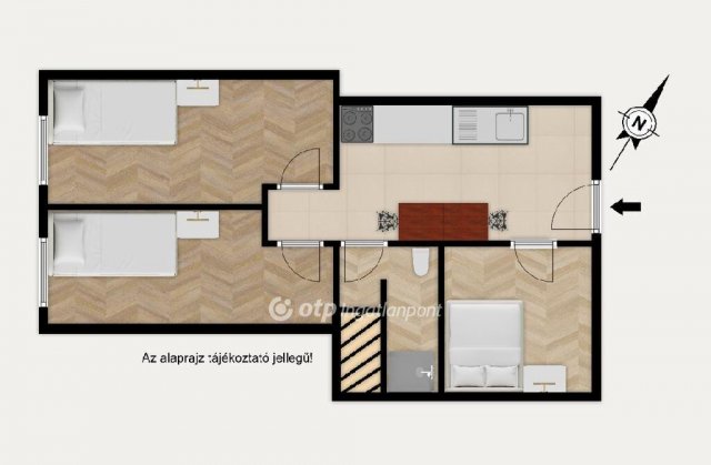 Eladó téglalakás, Budapesten, VIII. kerületben 65 M Ft, 3 szobás