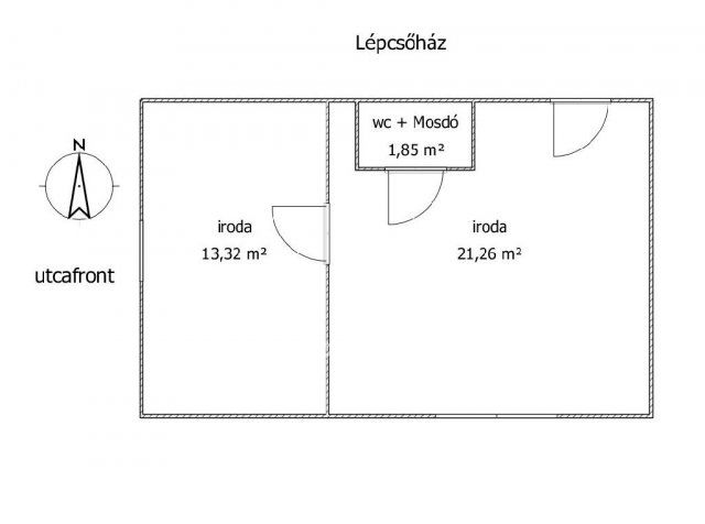 Kiadó iroda, Pécsett 65 E Ft / hó, 2 szobás