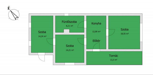 Eladó családi ház, Polgáron 23.9 M Ft, 3 szobás