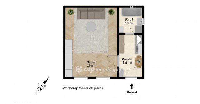 Eladó téglalakás, Budapesten, VII. kerületben 48 M Ft, 1 szobás