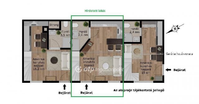 Eladó téglalakás, Budapesten, VII. kerületben 54.9 M Ft