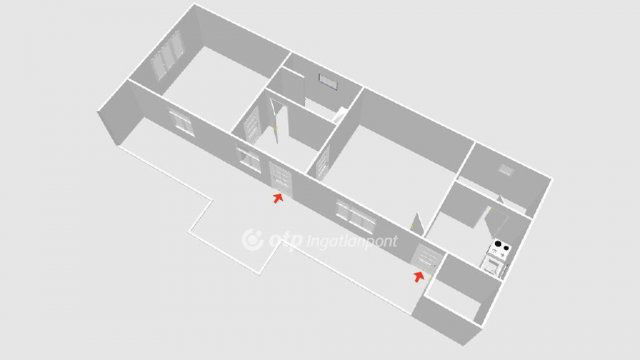 Eladó családi ház, Hevesen 16.5 M Ft, 2 szobás