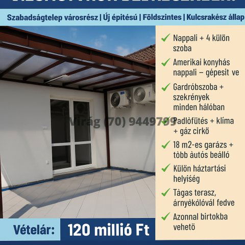 Eladó családi ház, Debrecenben 135 M Ft, 5 szobás