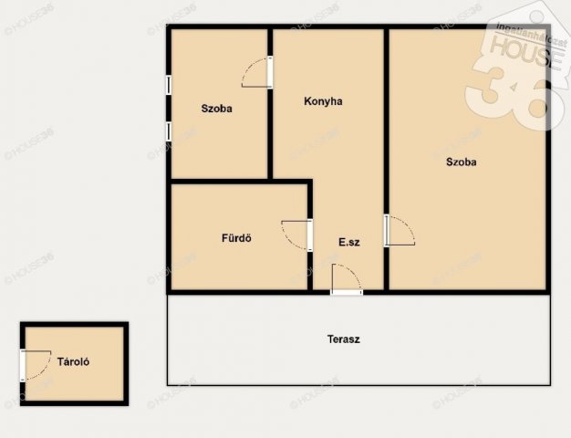 Eladó családi ház, Kecskeméten 38.9 M Ft, 1 szobás