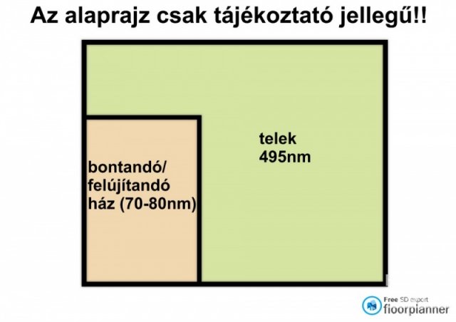Eladó telek, Hódmezővásárhelyen 12.5 M Ft