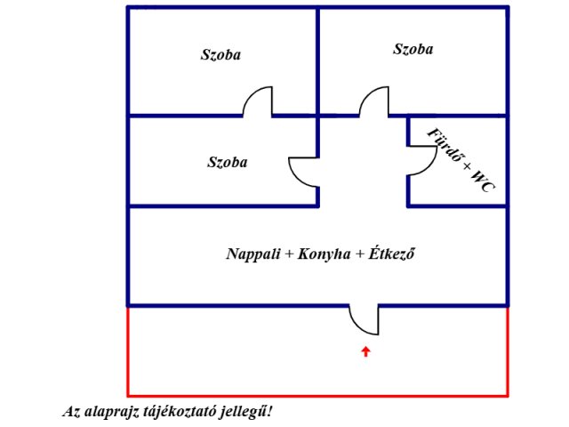 Eladó családi ház, Kótajon 49.99 M Ft, 3 szobás