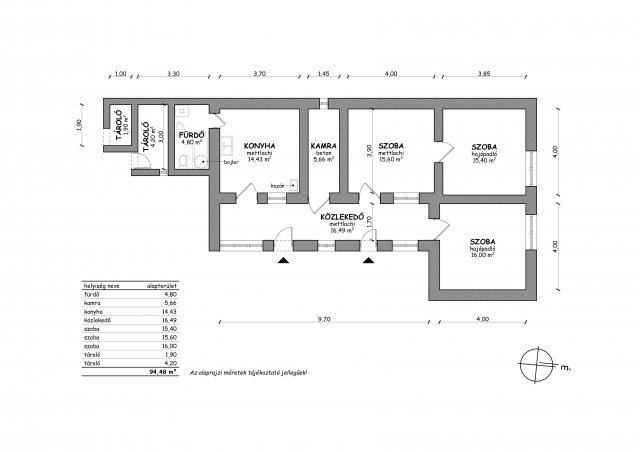 Eladó családi ház, Mezőberényben 9.3 M Ft, 3 szobás