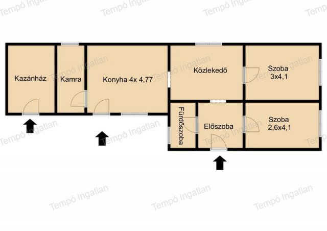 Eladó családi ház, Felsőpakonyban, Kun utcában 49.9 M Ft