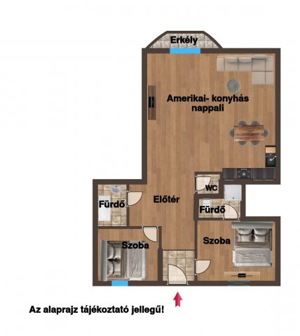 Eladó téglalakás, Budapesten, IX. kerületben 120 M Ft, 3 szobás