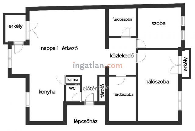 Eladó téglalakás, Nyíregyházán 68 M Ft, 3 szobás