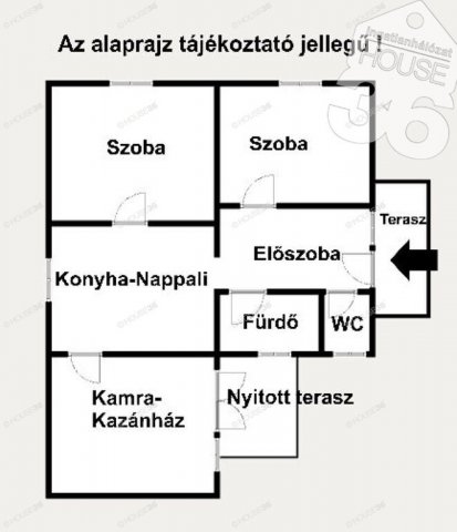Eladó családi ház, Tiszaalpáron 34.9 M Ft, 2 szobás