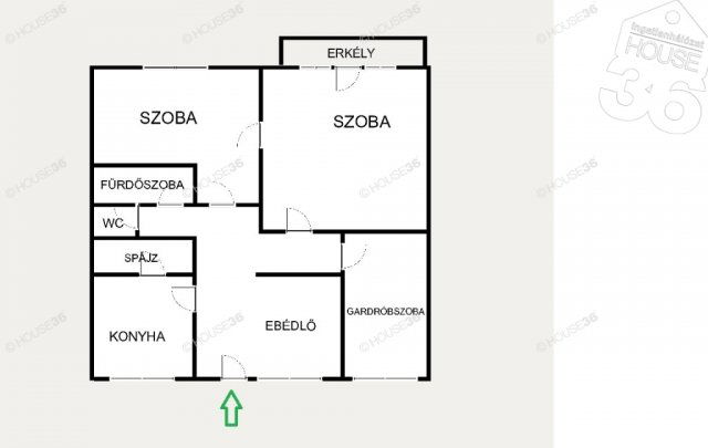 Eladó téglalakás, Nagykőrösön 38.9 M Ft, 3 szobás