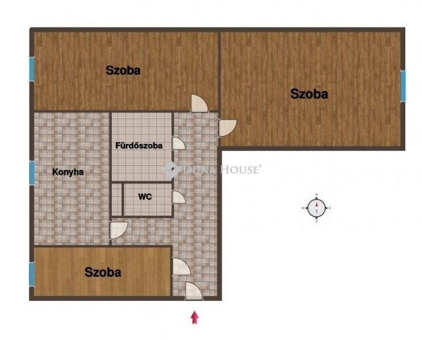 Eladó panellakás, Szegeden 61.9 M Ft, 2+1 szobás