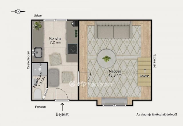 Eladó téglalakás, Budapesten, VII. kerületben 42.65 M Ft