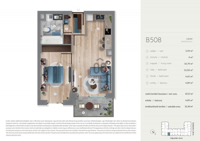Eladó téglalakás, Budapesten, XIII. kerületben 90.49 M Ft