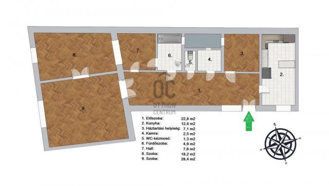 Eladó téglalakás, Budapesten, VI. kerületben 155 M Ft, 2 szobás