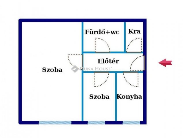 Eladó téglalakás, Körmenden 26 M Ft, 2 szobás