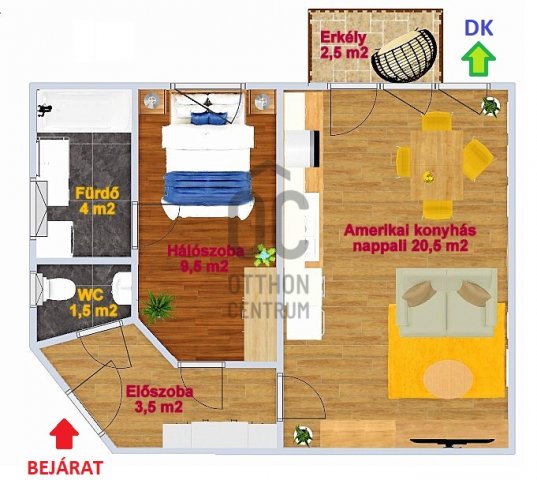 Eladó téglalakás, Budapesten, IV. kerületben, Nádor utcában