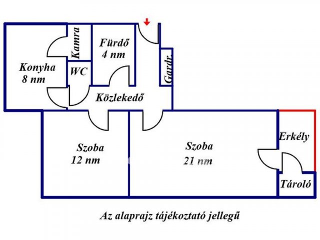 Eladó téglalakás, Szolnokon 38.9 M Ft, 2 szobás